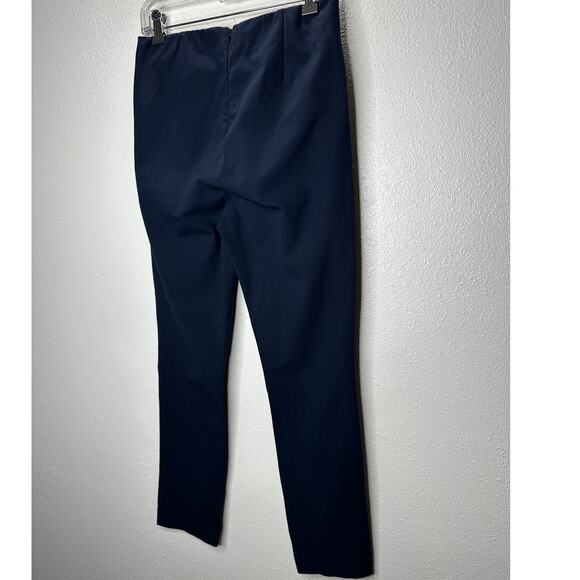 rag & bone Navy Blue Stretch Back Zip High Waist Trouser Pants 8 - Picture 4 of 11